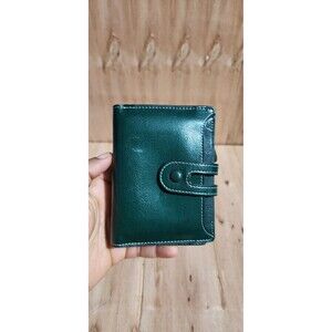 Genuine Leather Women Wallet Credit Card ID Holder Zipper Purse RFID Blocking